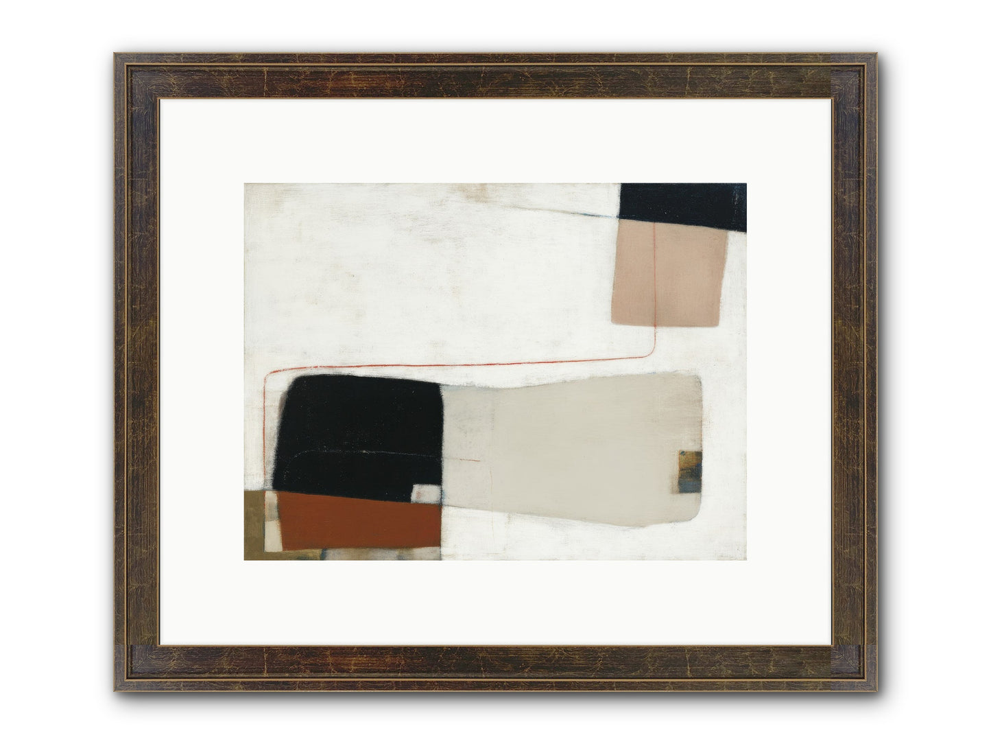 Breathed Framed Print - Slimwoods Black/Gold 12x9