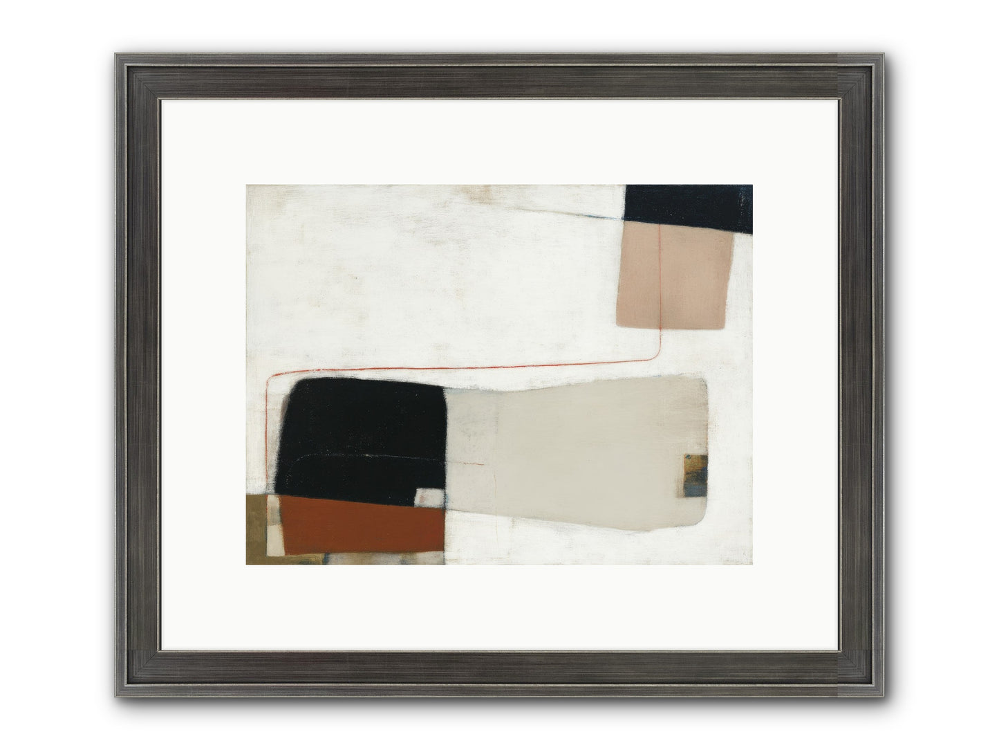 Breathed Framed Print - Slimwoods Black/Silver 12x9