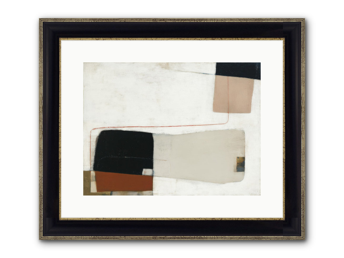 Breathed Framed Print - Black & Gold 16x12