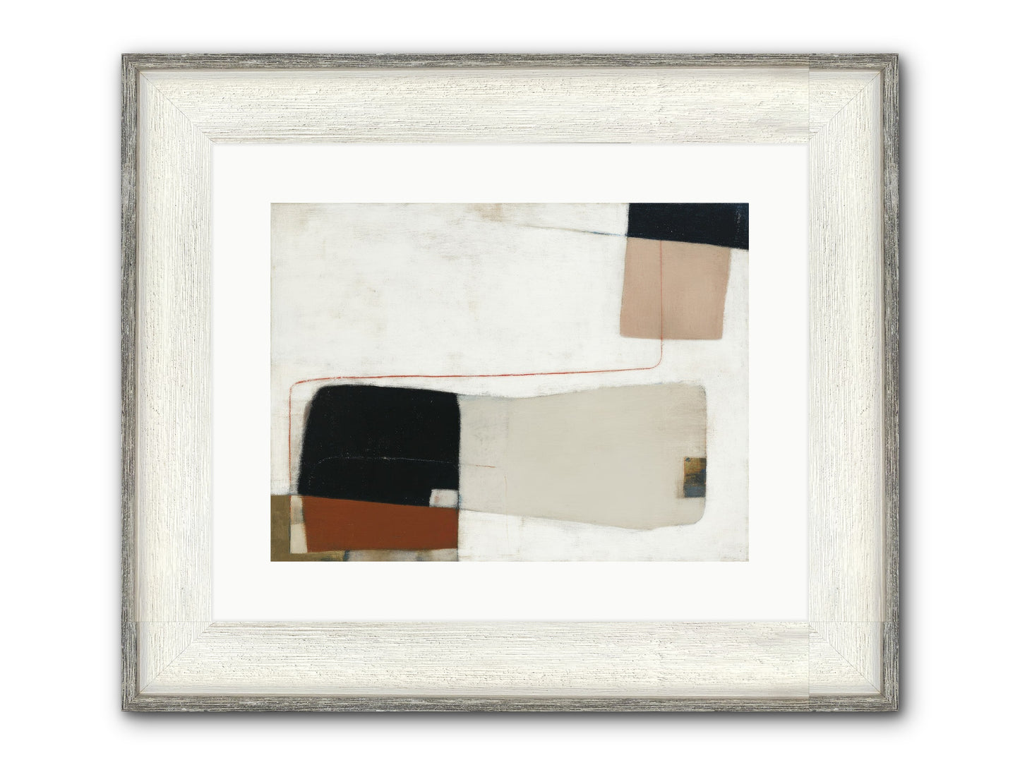 Breathed Framed Print - Driftwood White 16x12