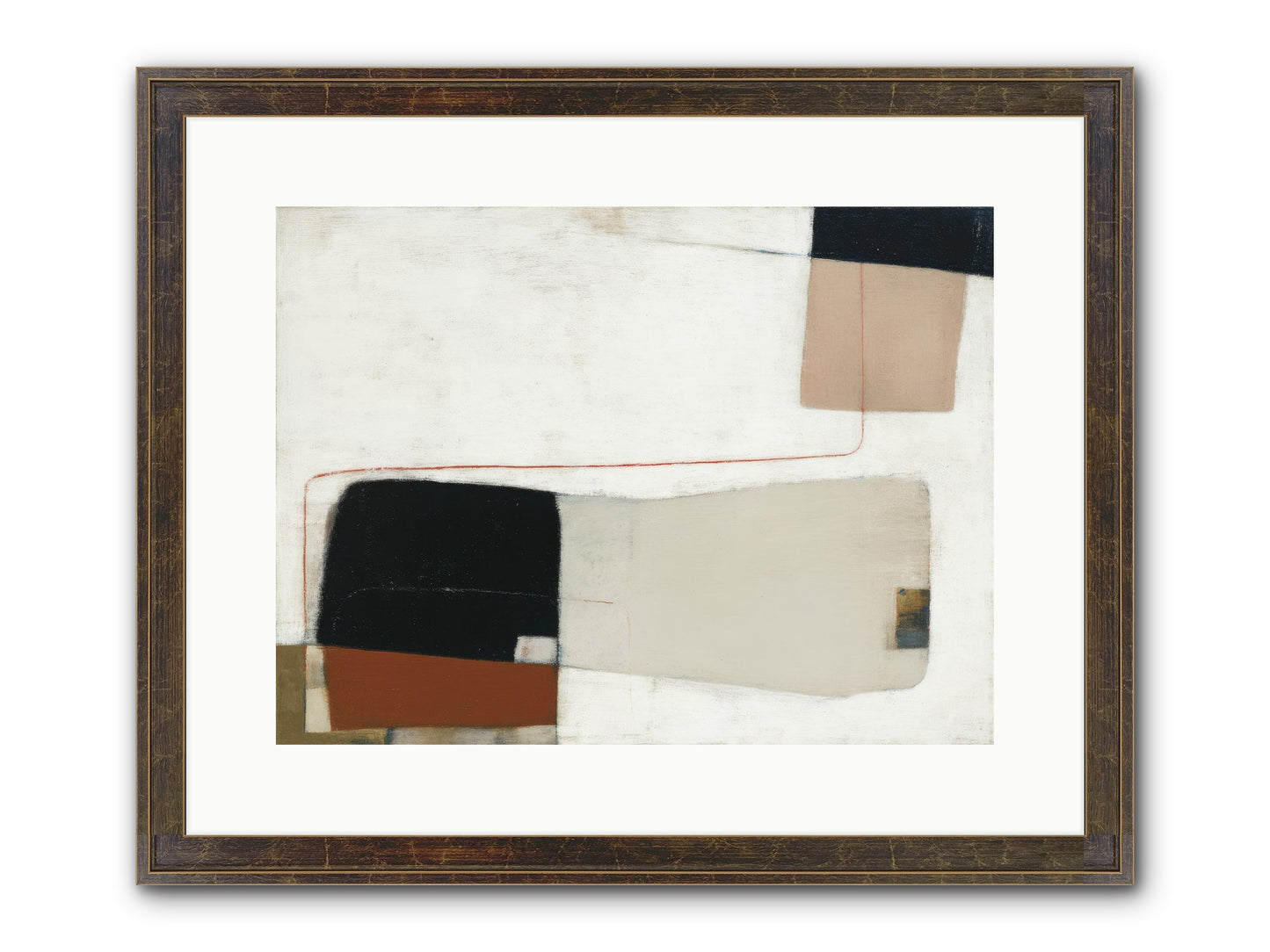 Breathed Framed Print - Slimwoods Black/Gold 16x12