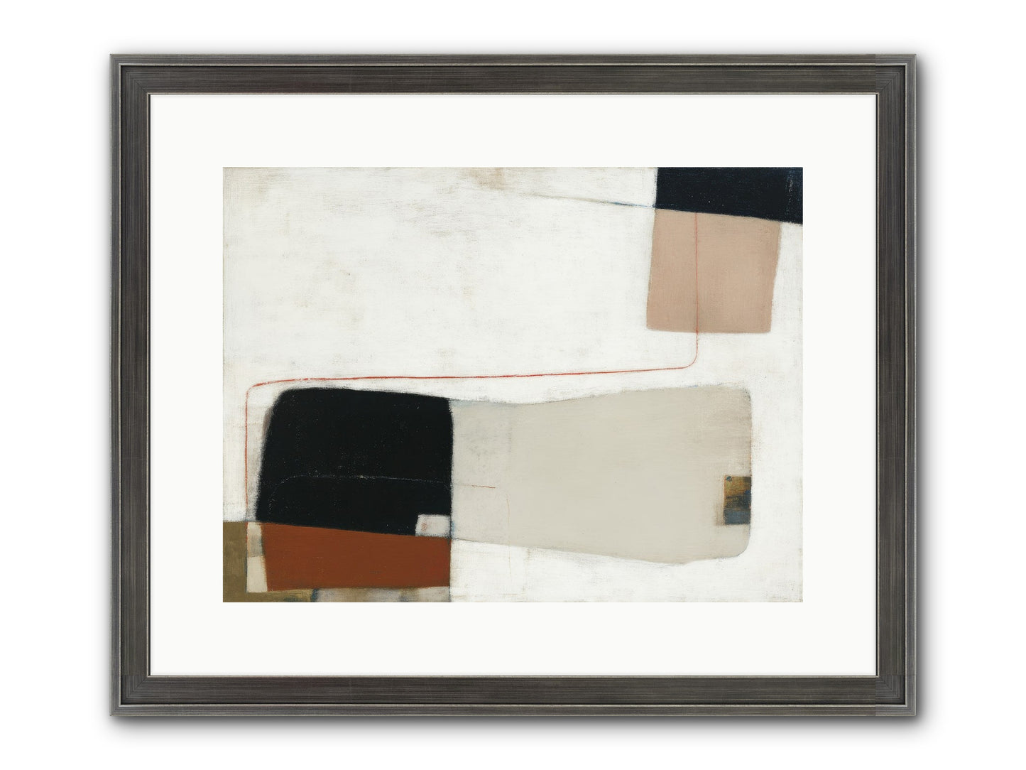 Breathed Framed Print - Slimwoods Black/Silver 16x12