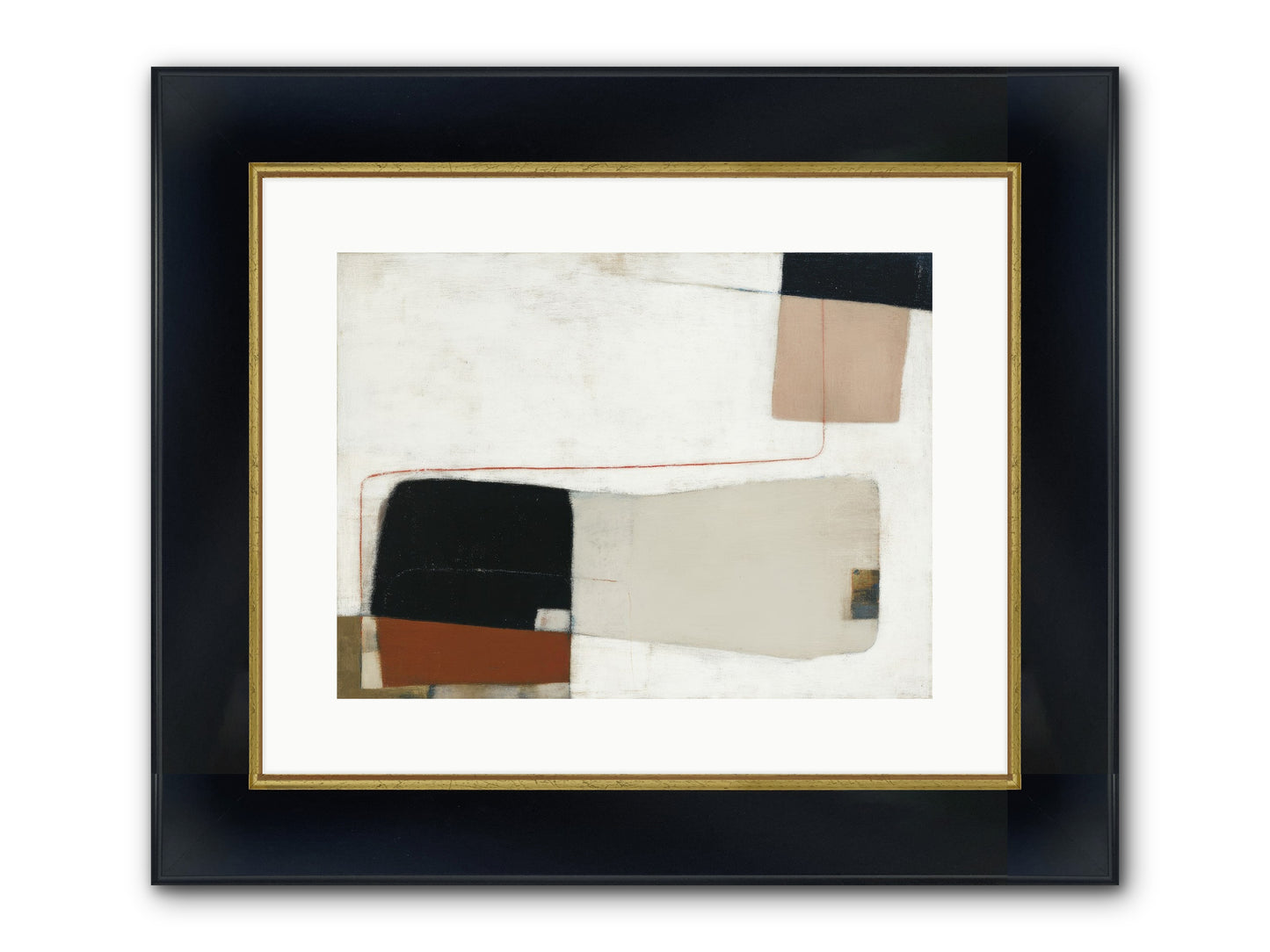 Breathed Framed Print - Wide Black w/Gold 16x12