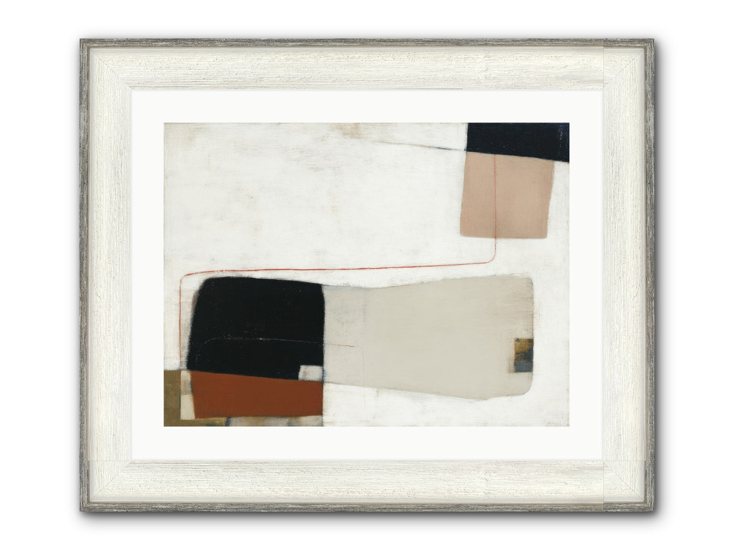 Breathed Framed Print - Driftwood White 24x18