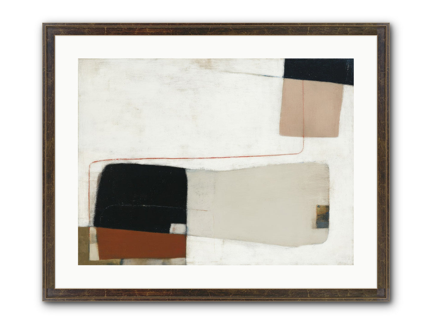 Breathed Framed Print - Slimwoods Black/Gold 24x18