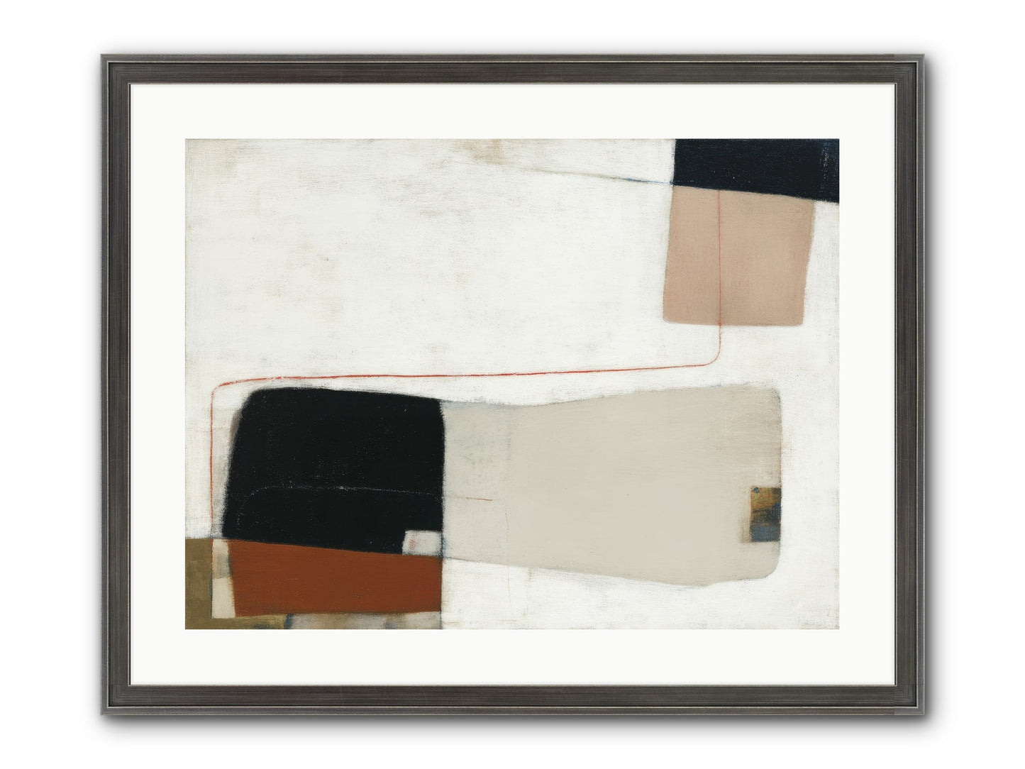 Breathed Framed Print - Slimwoods Black/Silver 24x18
