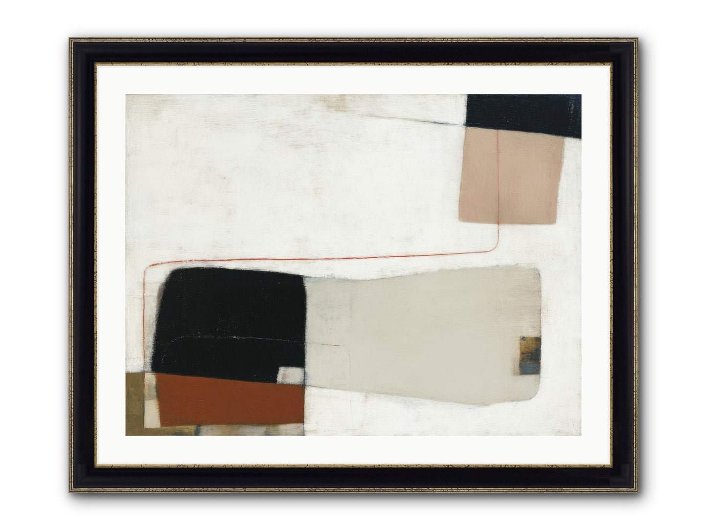 Breathed Framed Print - Black & Gold 32x24