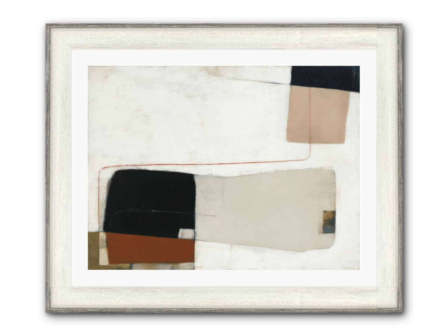 Breathed Framed Print - Driftwood White 32x24