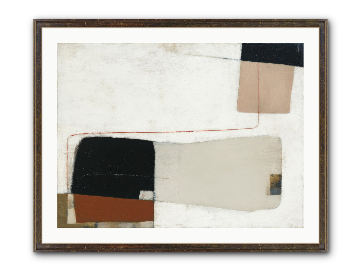 Breathed Framed Print - Slimwoods Black/Gold 32x24