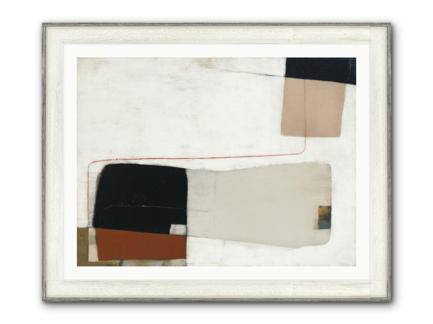 Breathed Framed Print - Driftwood White 40x30