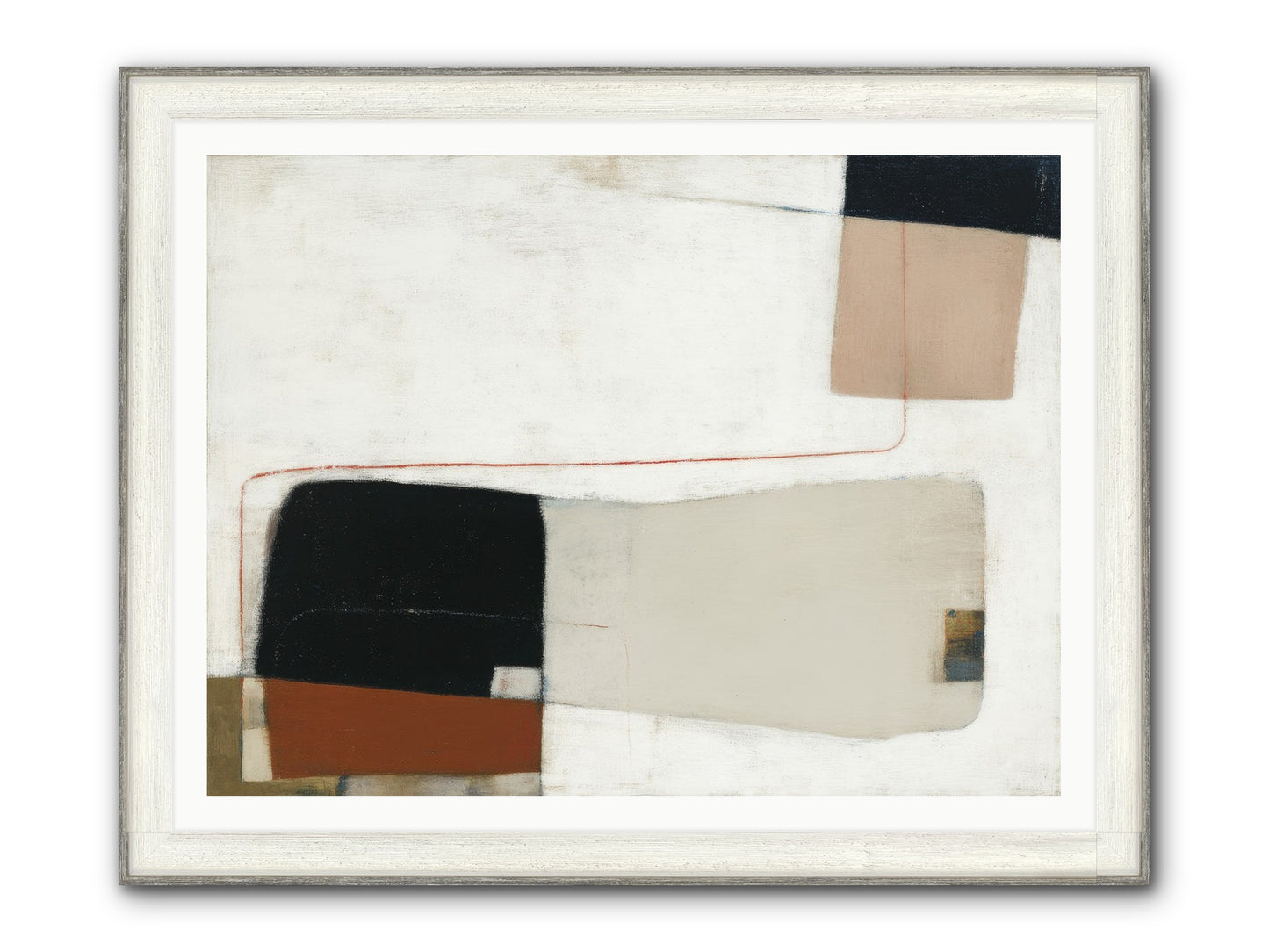 Breathed Framed Print - Driftwood White 48x36