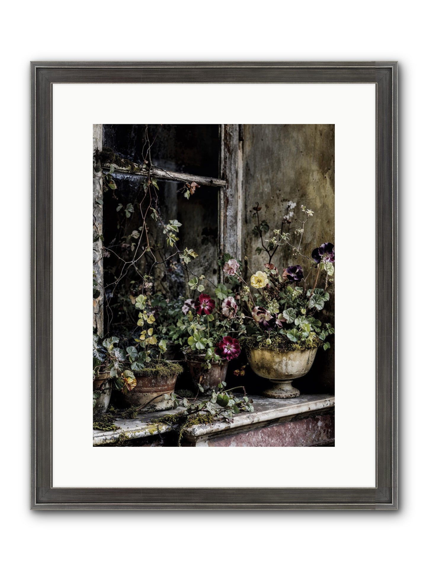 Breathless Framed Print - Slimwoods Black/Silver 12x16