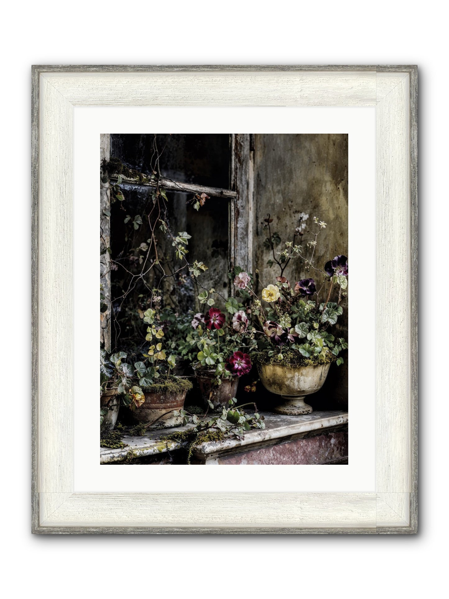 Breathless Framed Print - Driftwood White 18x24