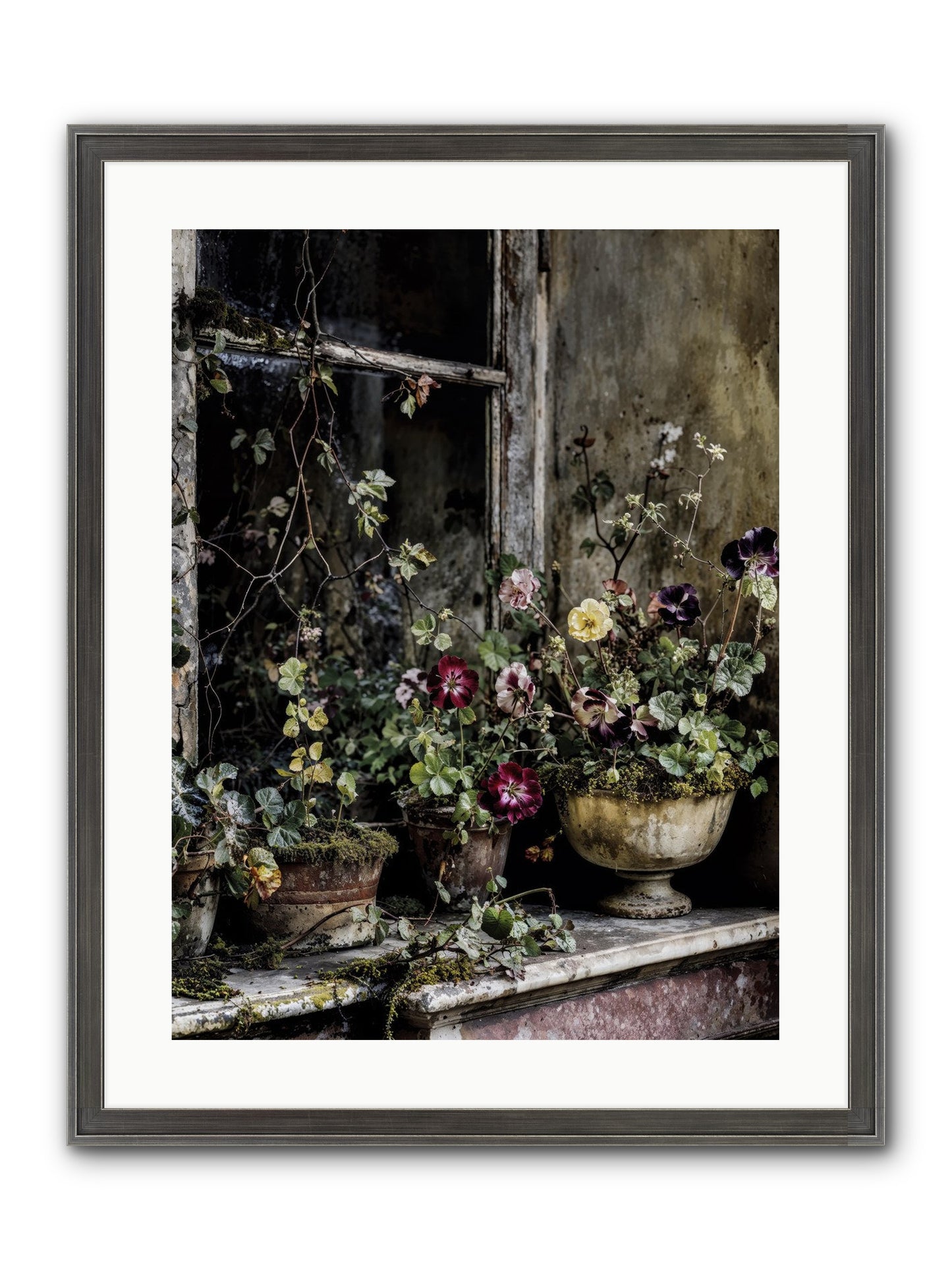 Breathless Framed Print - Slimwoods Black/Silver 18x24