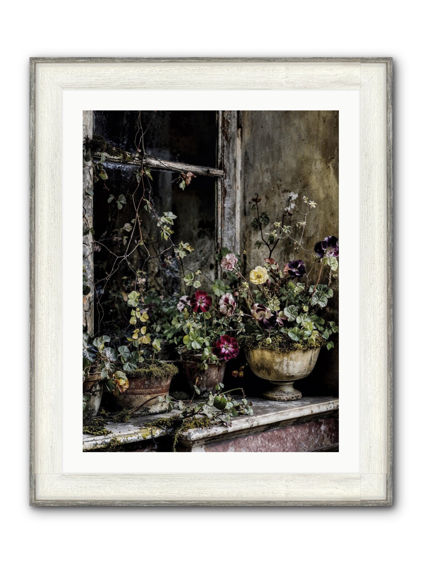 Breathless Framed Print - Driftwood White 24x32