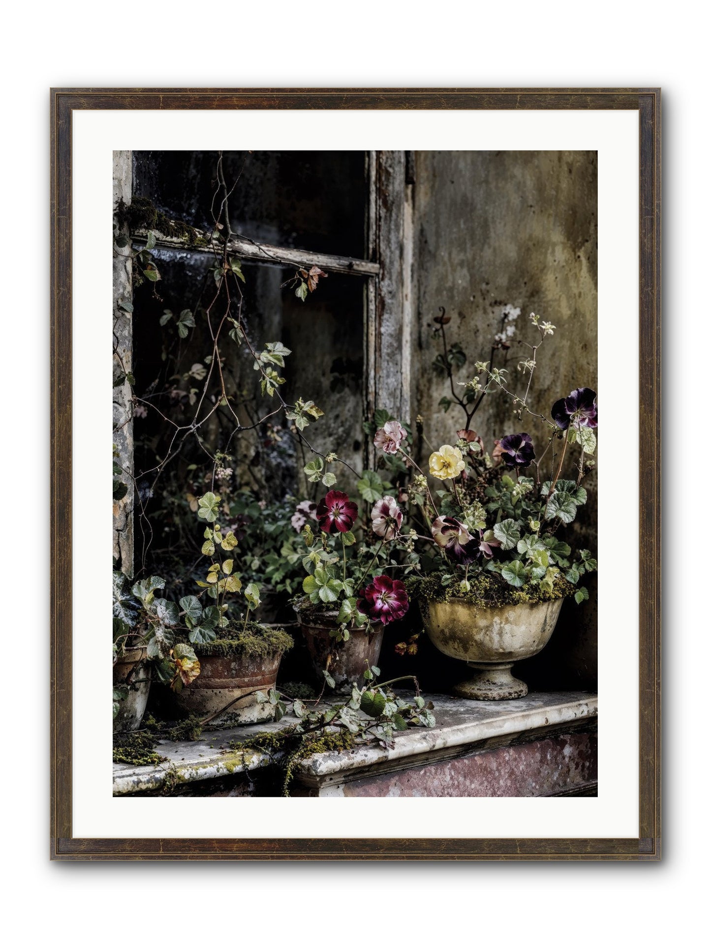 Breathless Framed Print - Slimwoods Black/Gold 24x32
