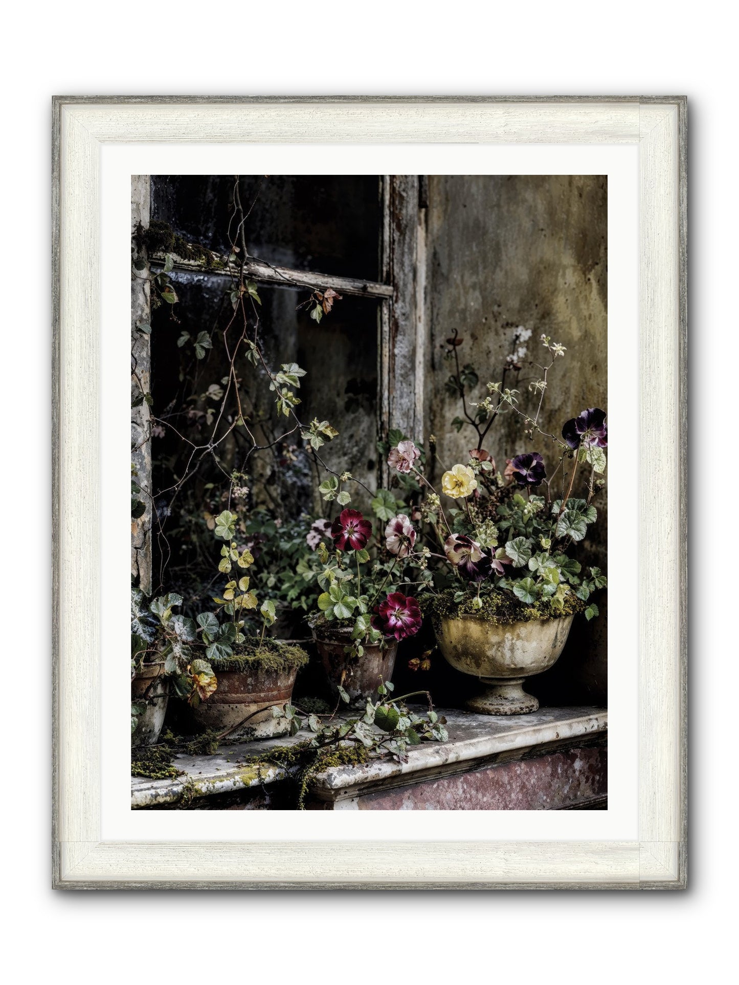 Breathless Framed Print - Driftwood White 30x40