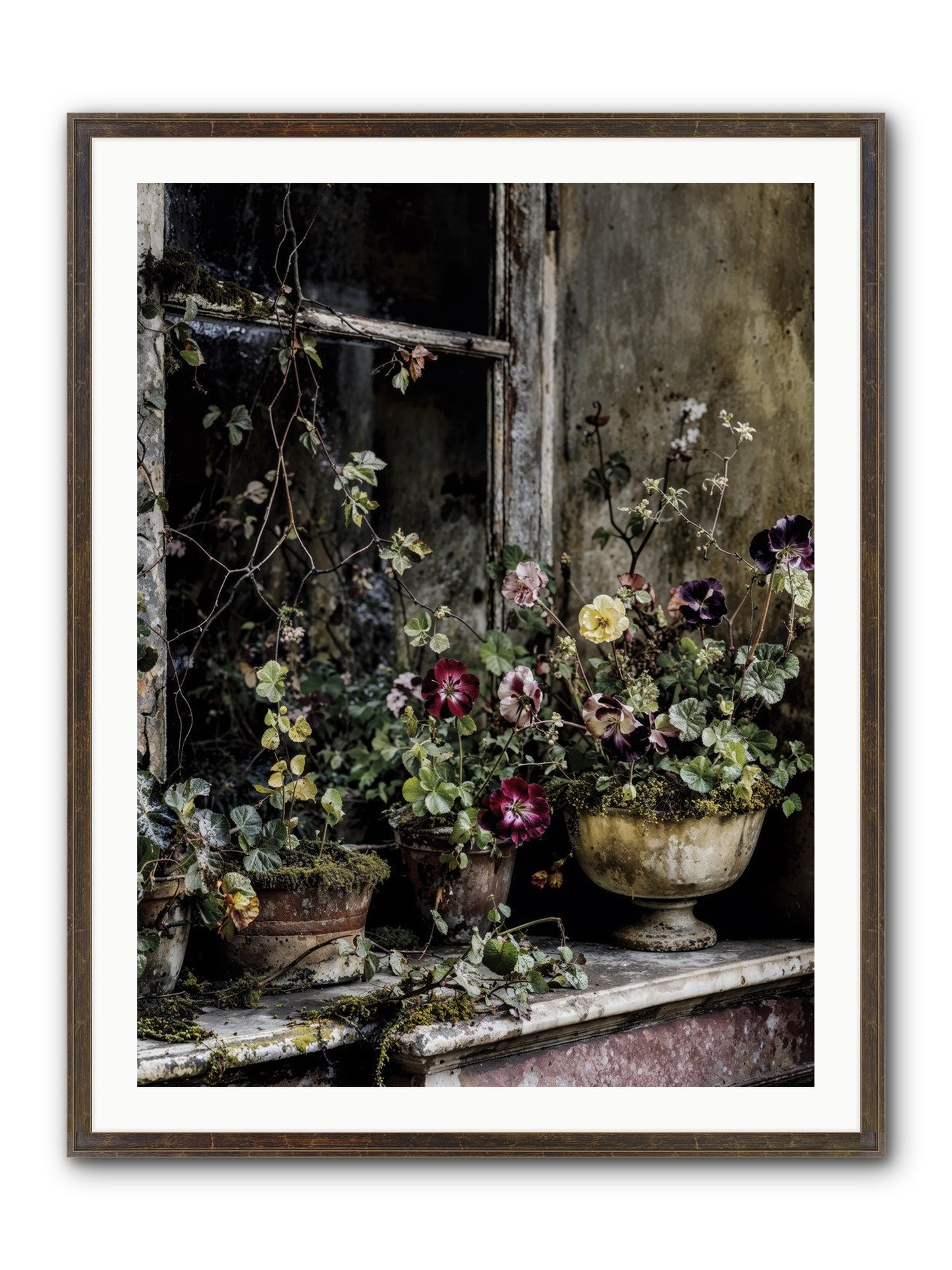 Breathless Framed Print - Slimwoods Black/Gold 30x40