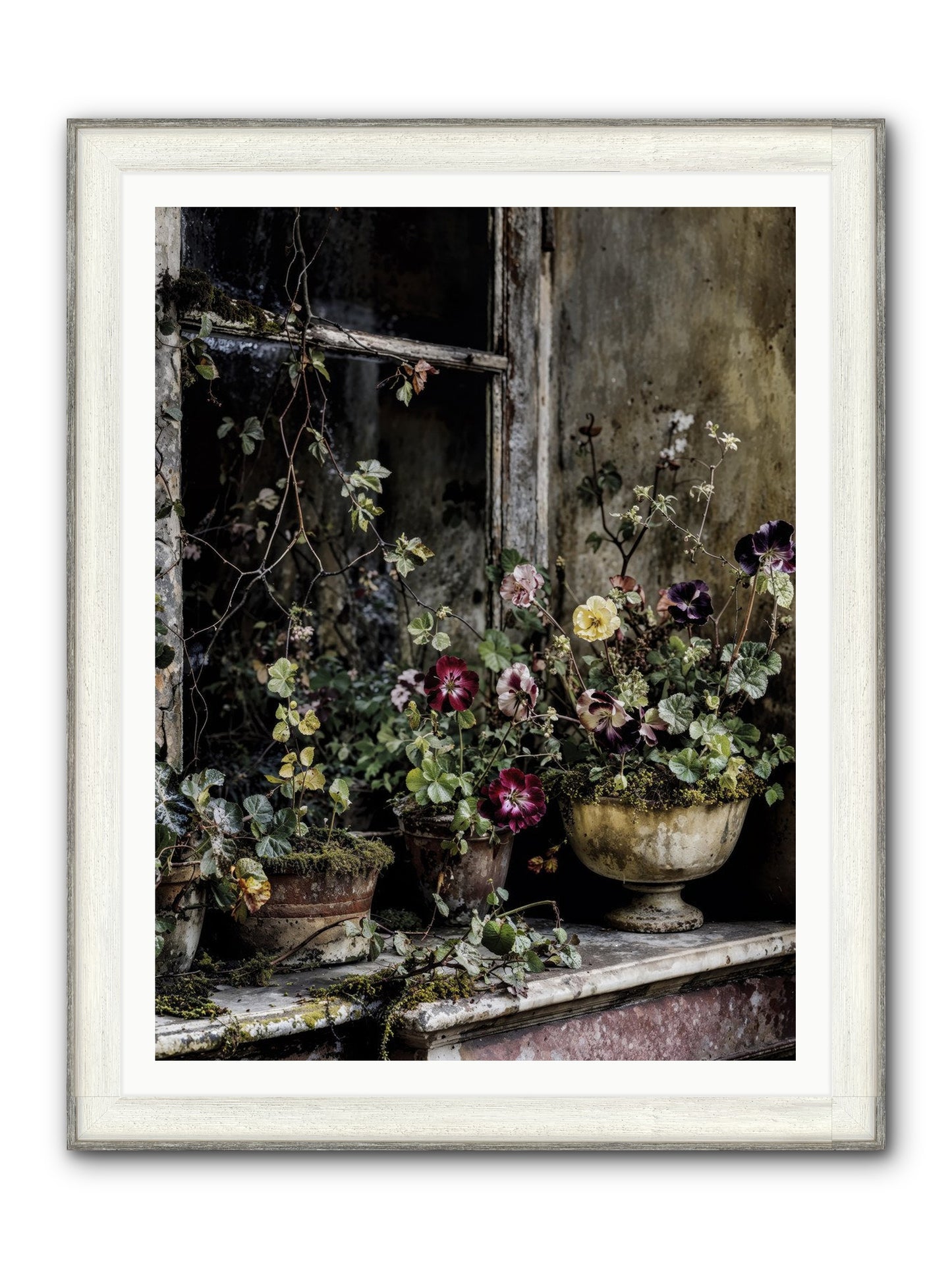 Breathless Framed Print - Driftwood White 36x48
