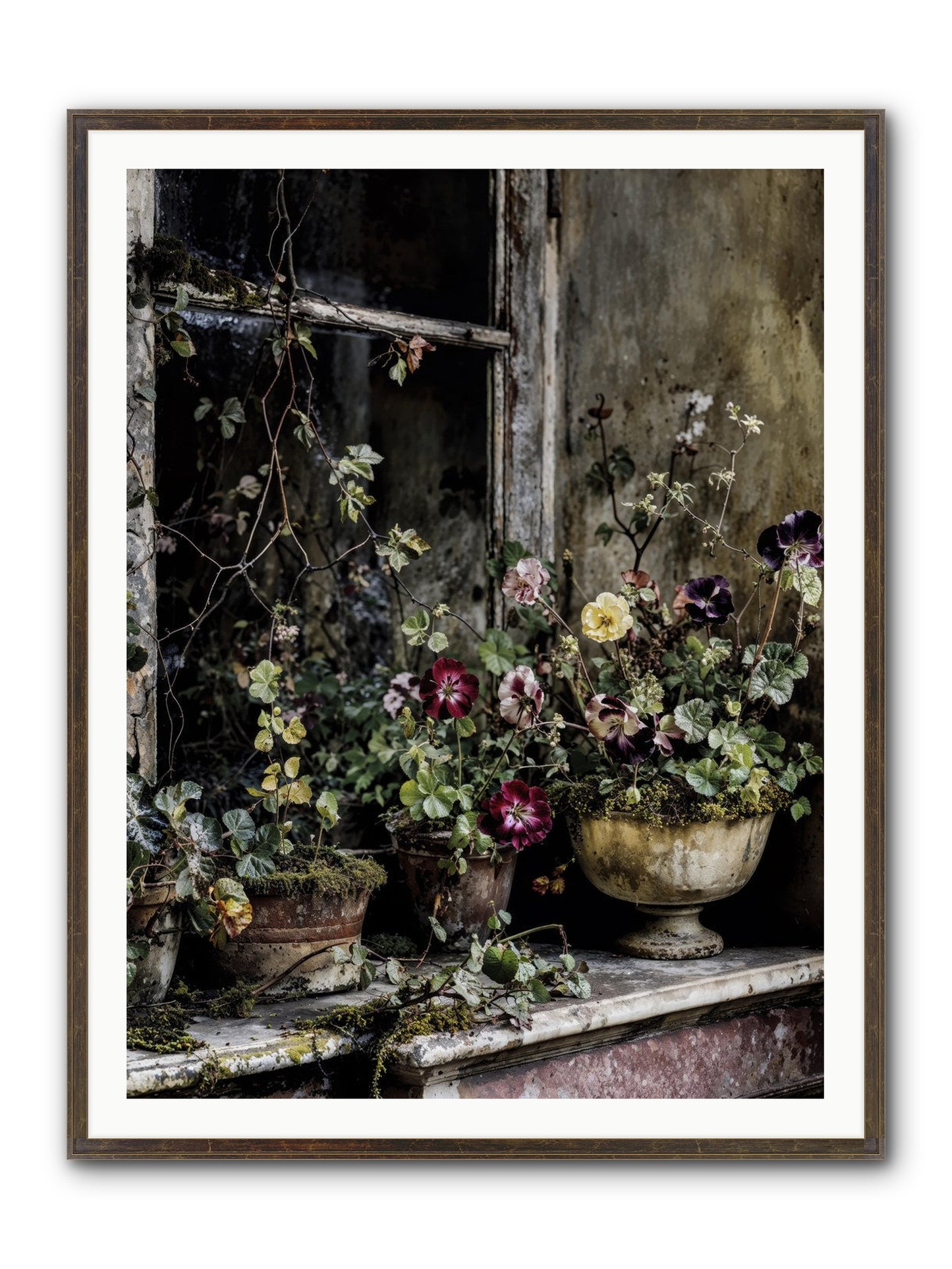 Breathless Framed Print - Slimwoods Black/Gold 36x48