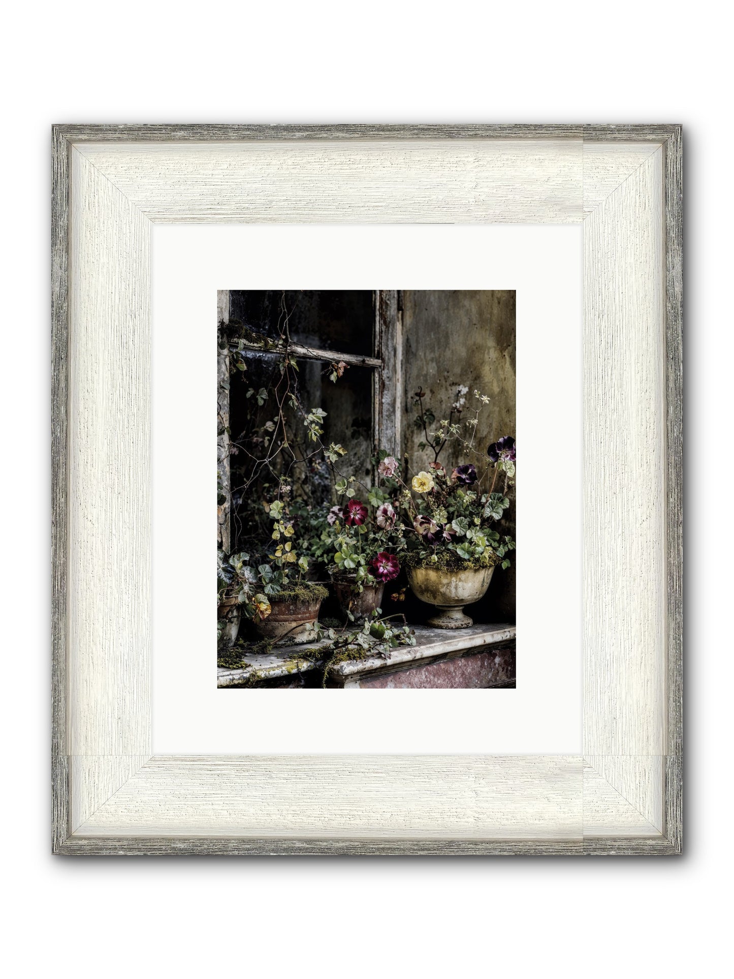 Breathless Framed Print - Driftwood White 9x12