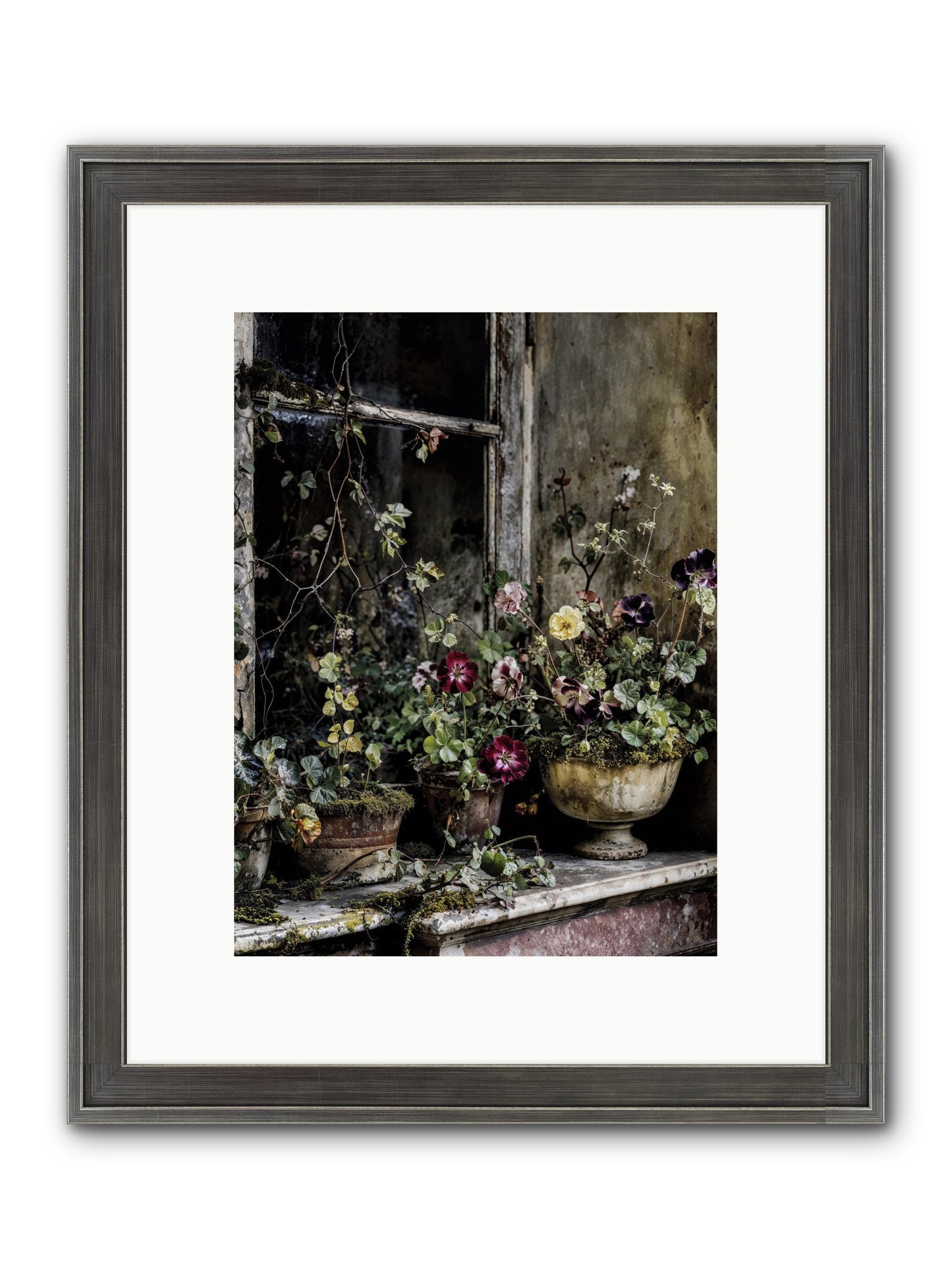 Breathless Framed Print - Slimwoods Black/Silver 9x12