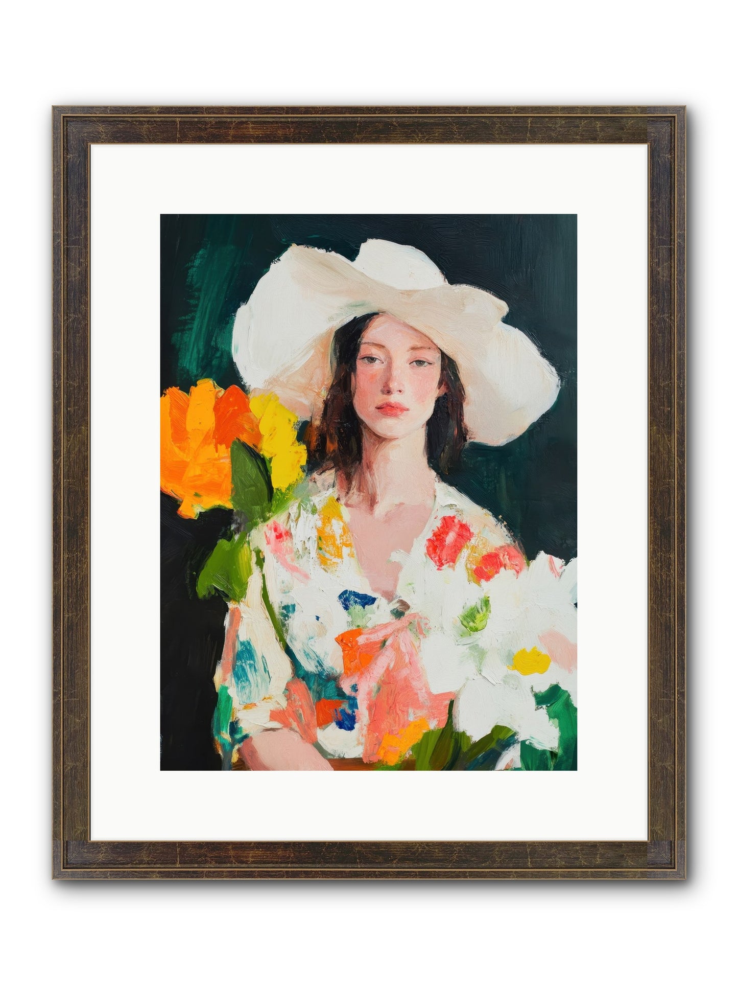 Breathless Observer Framed Print - Slimwoods Black/Gold 12x16