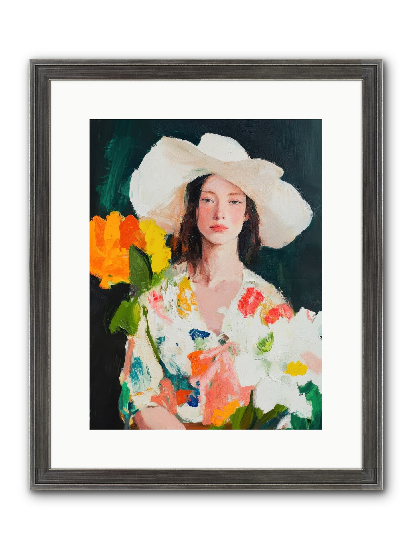 Breathless Observer Framed Print - Slimwoods Black/Silver 12x16