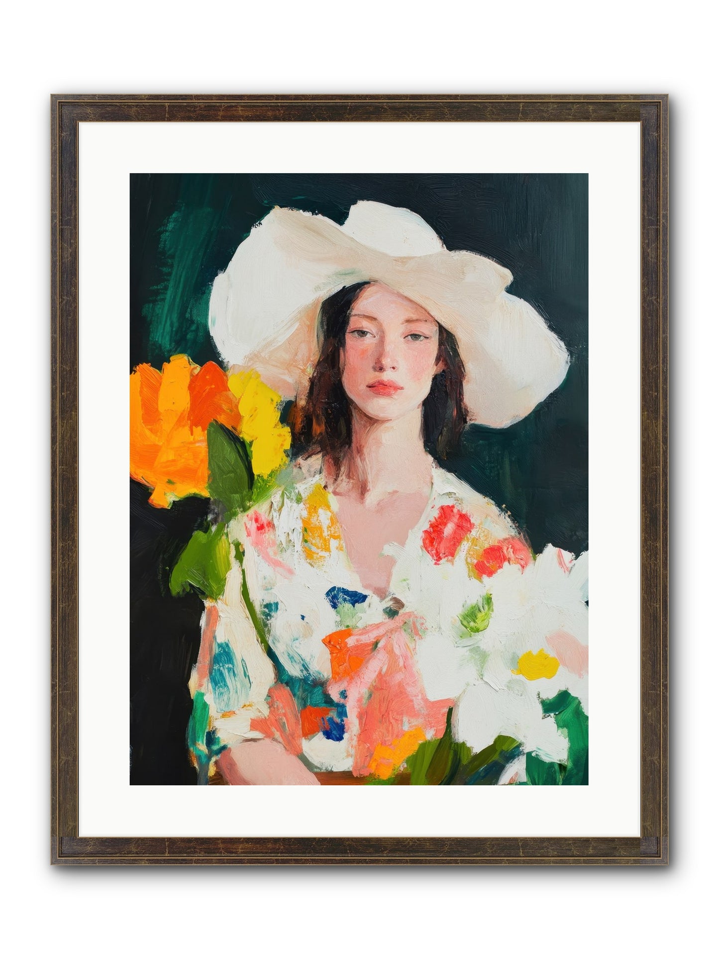 Breathless Observer Framed Print - Slimwoods Black/Gold 18x24
