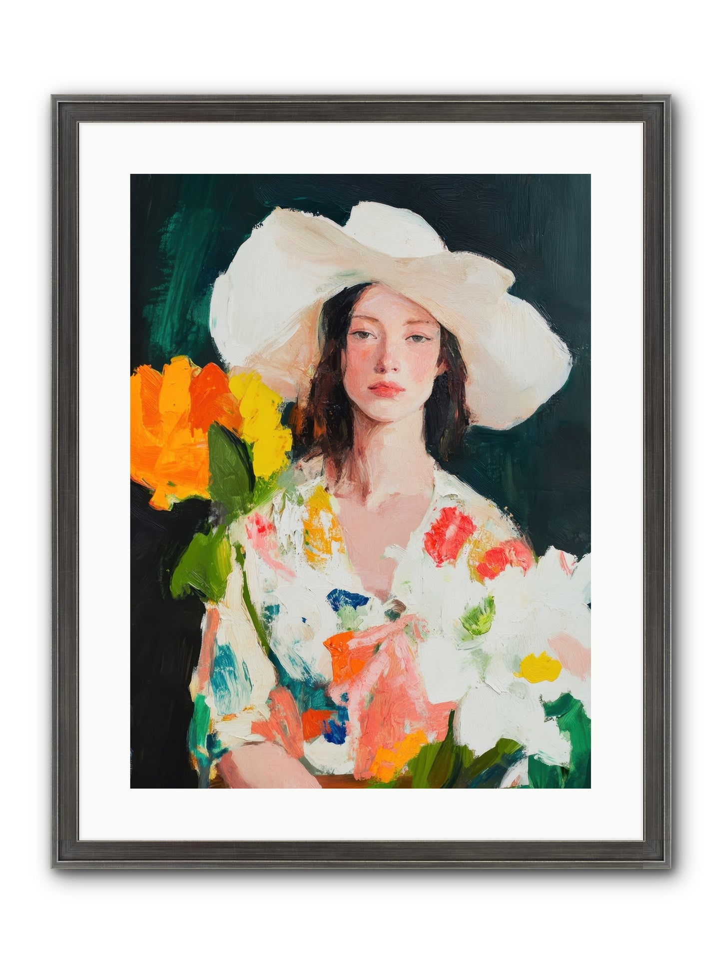 Breathless Observer Framed Print - Slimwoods Black/Silver 18x24