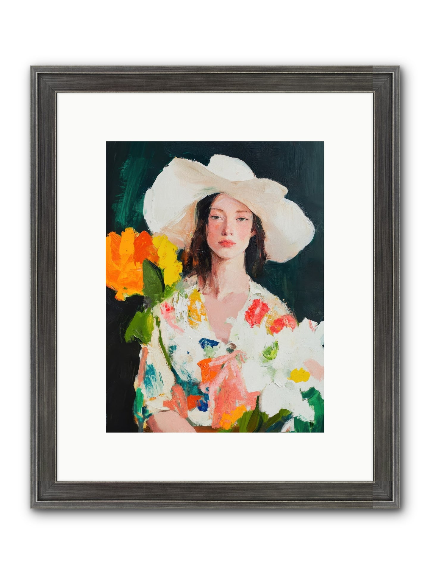 Breathless Observer Framed Print - Slimwoods Black/Silver 9x12