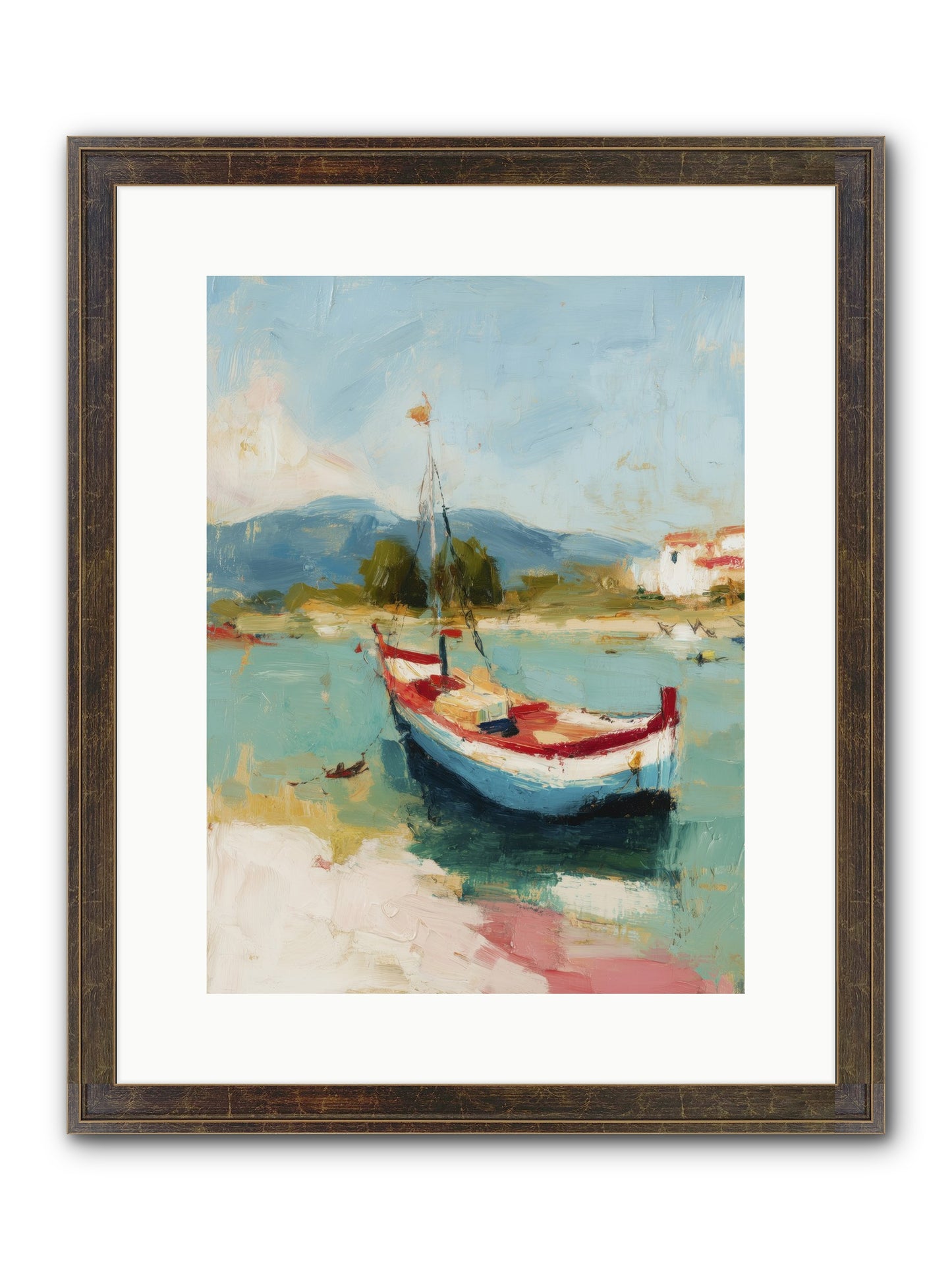 Breezes Carrying Dreams Framed Print - Slimwoods Black/Gold 12x16