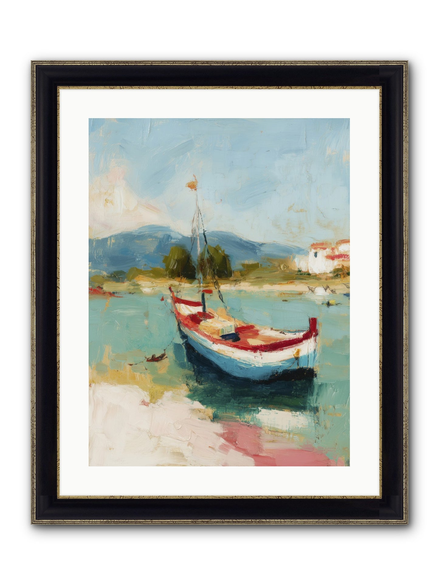 Breezes Carrying Dreams Framed Print - Black & Gold 18x24