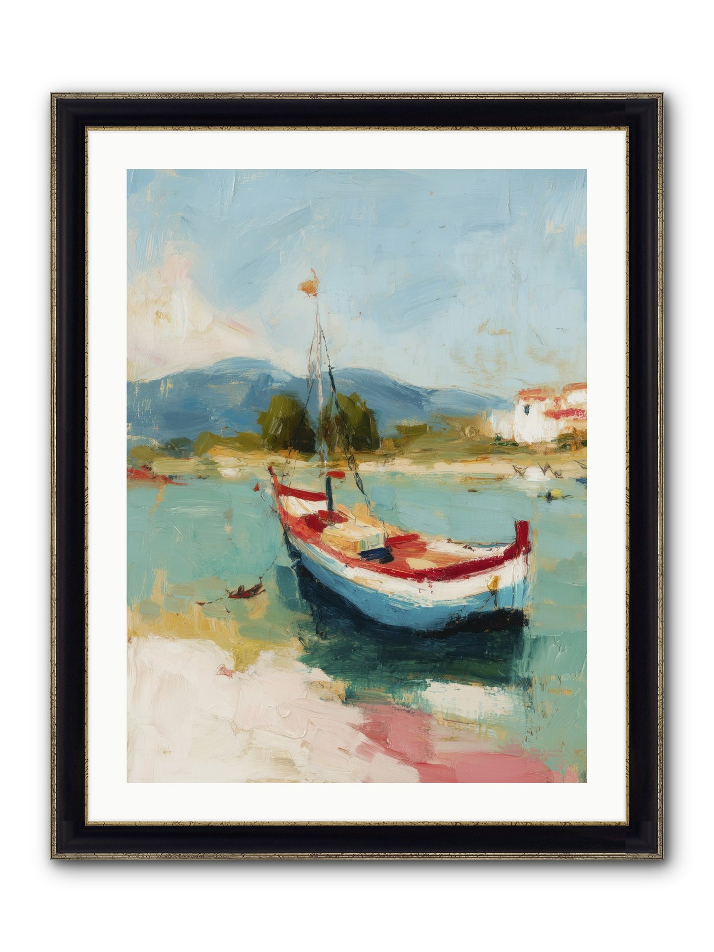 Breezes Carrying Dreams Framed Print - Black & Gold 24x32
