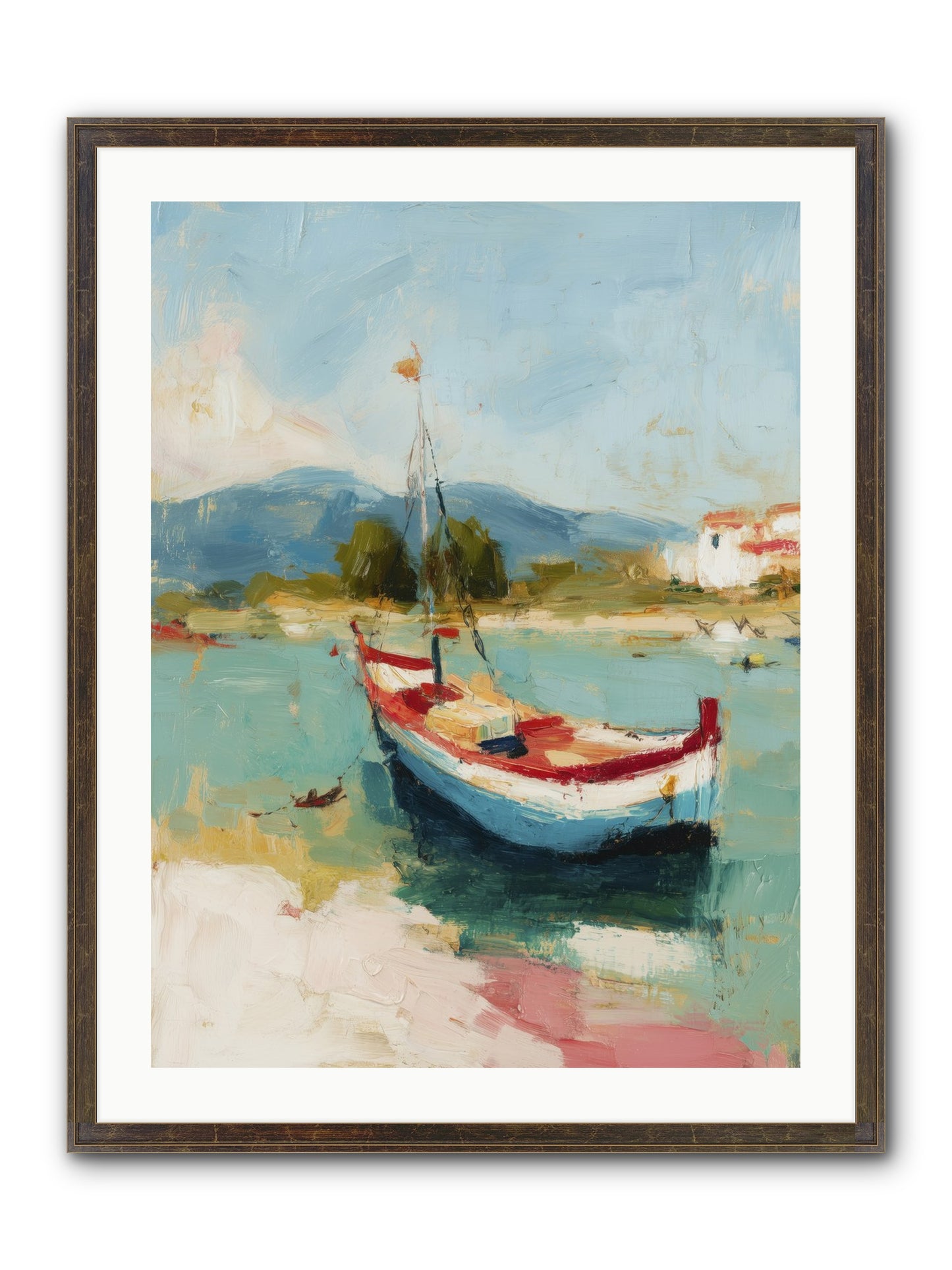 Breezes Carrying Dreams Framed Print - Slimwoods Black/Gold 24x32