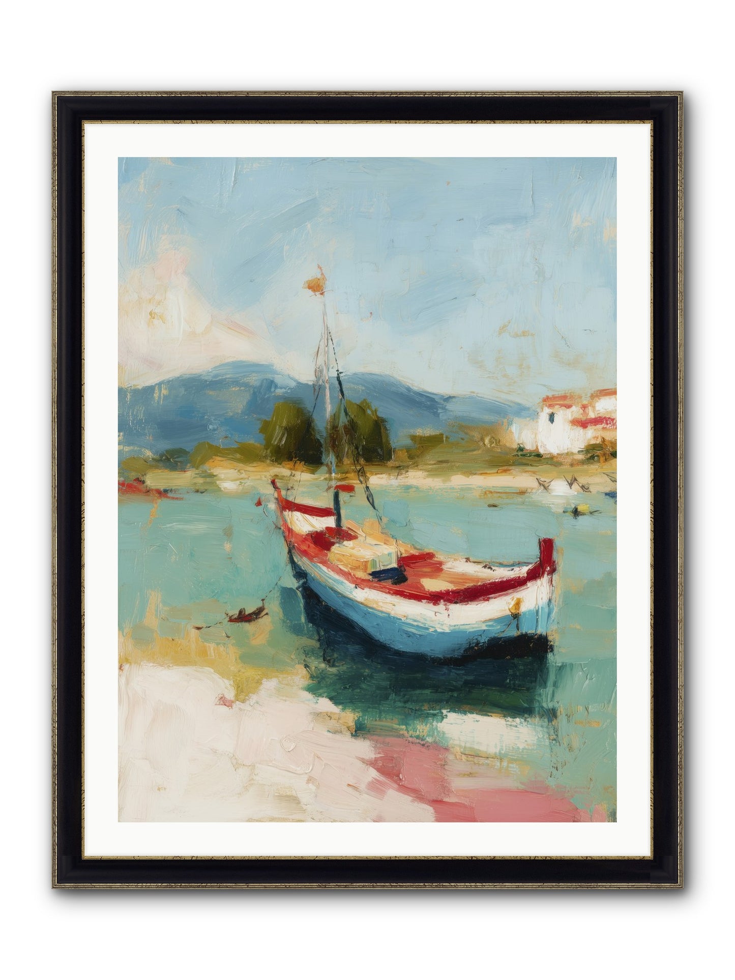 Breezes Carrying Dreams Framed Print - Black & Gold 30x40