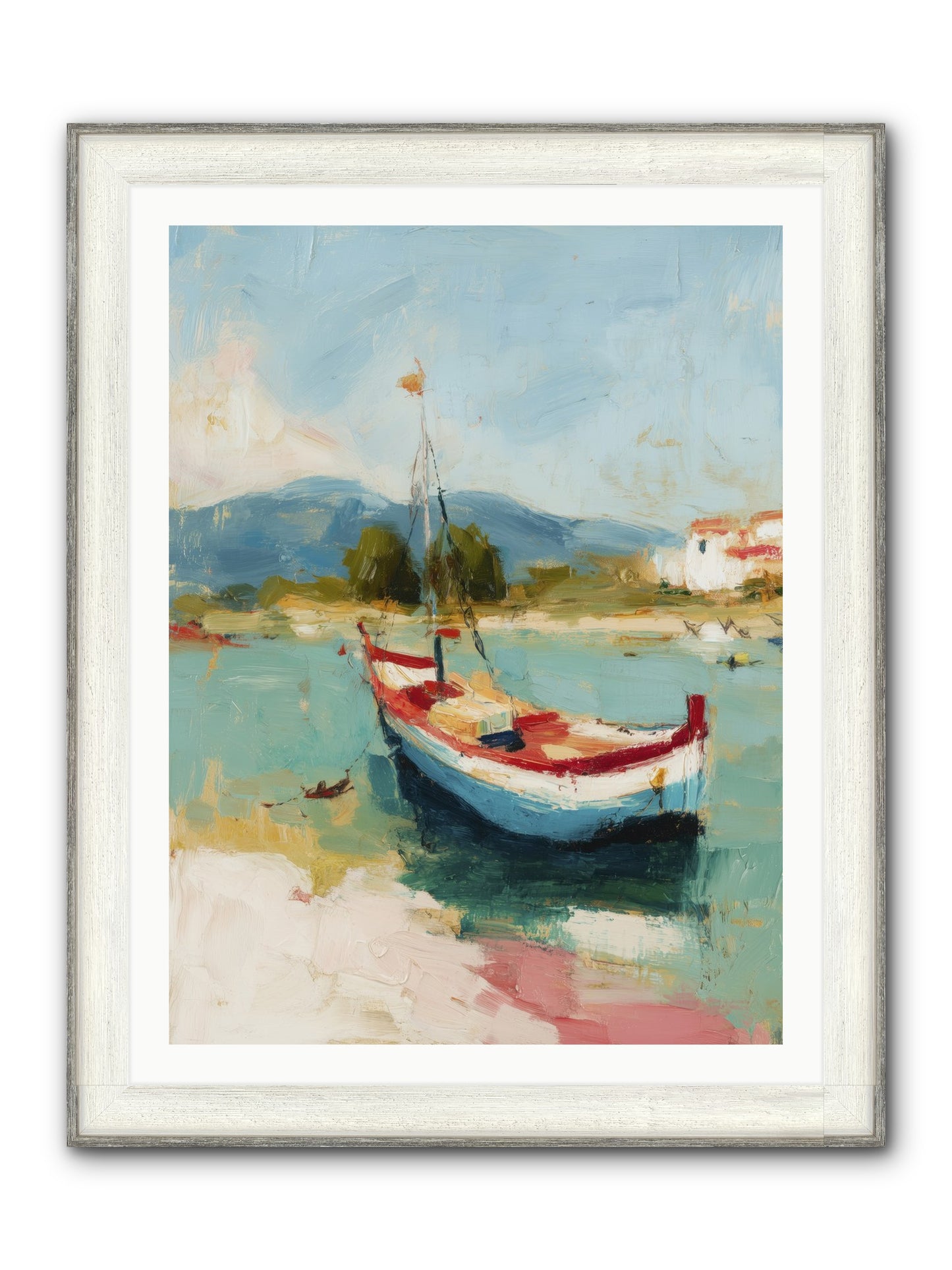Breezes Carrying Dreams Framed Print - Driftwood White 30x40