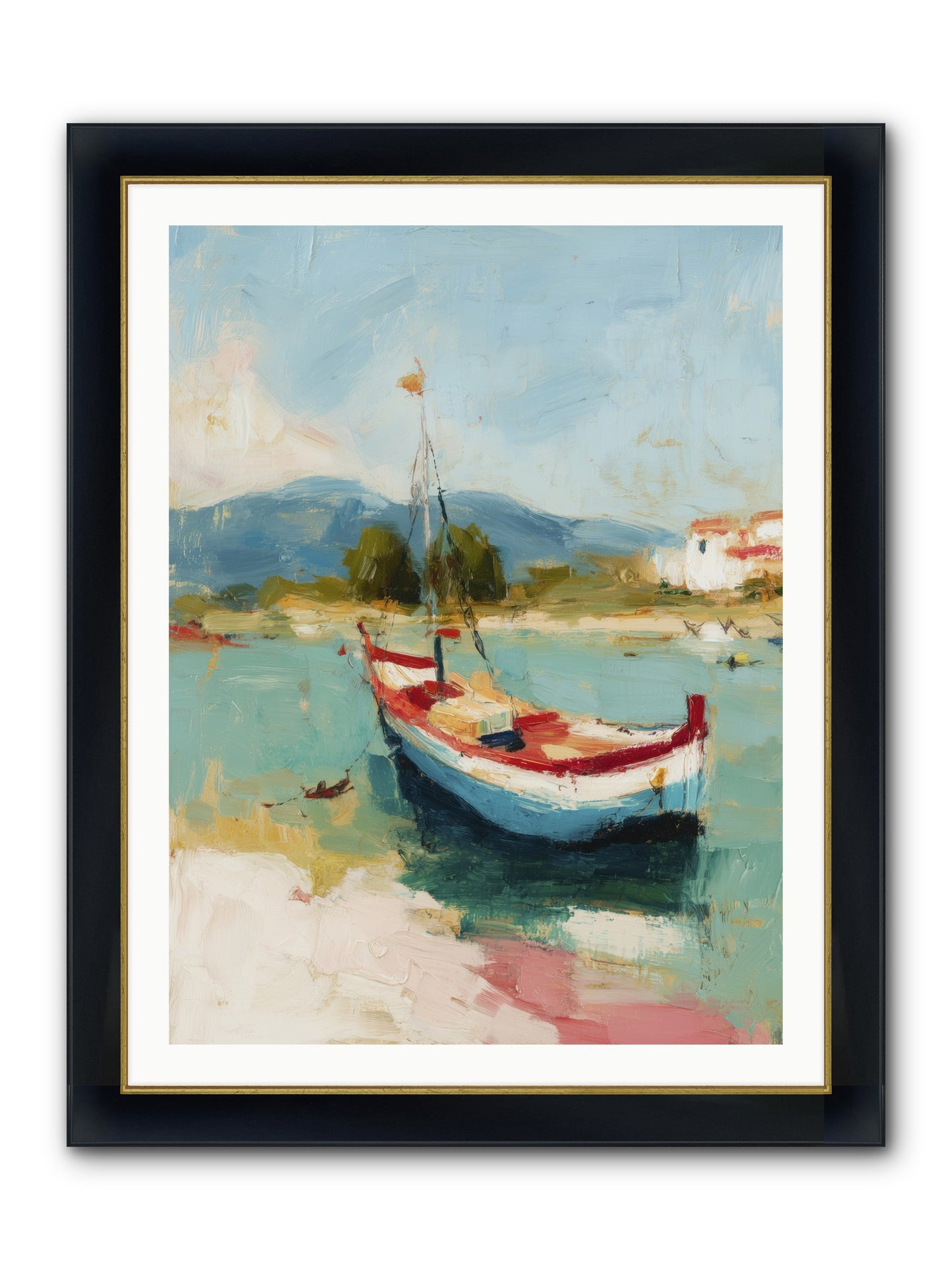 Breezes Carrying Dreams Framed Print - Wide Black w/Gold 30x40