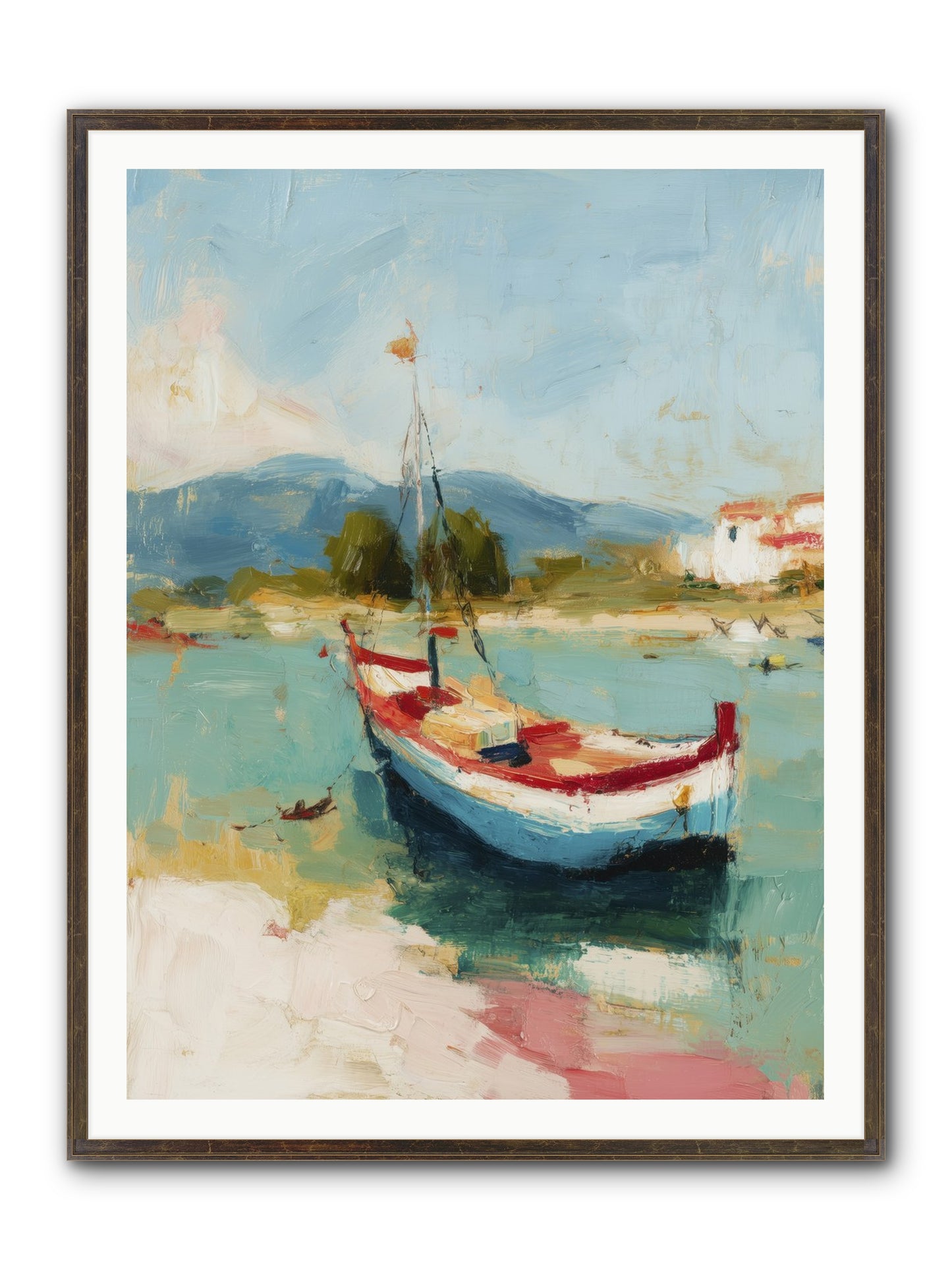 Breezes Carrying Dreams Framed Print - Slimwoods Black/Gold 36x48