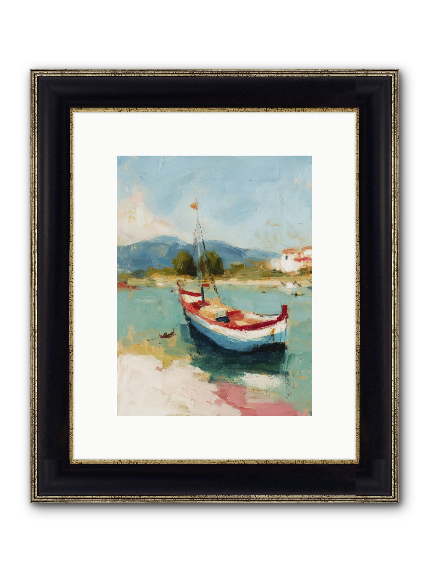 Breezes Carrying Dreams Framed Print - Black & Gold 9x12