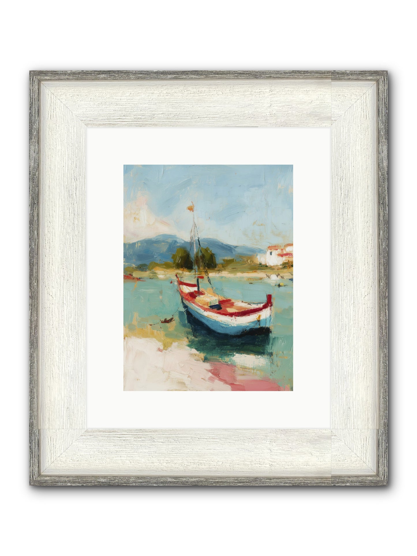 Breezes Carrying Dreams Framed Print - Driftwood White 9x12