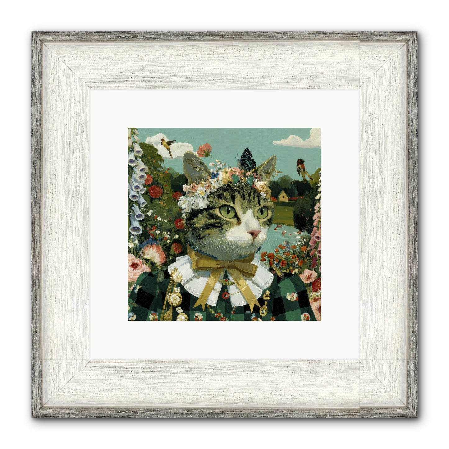 Breton Whispers Framed Print - Driftwood White 10x10