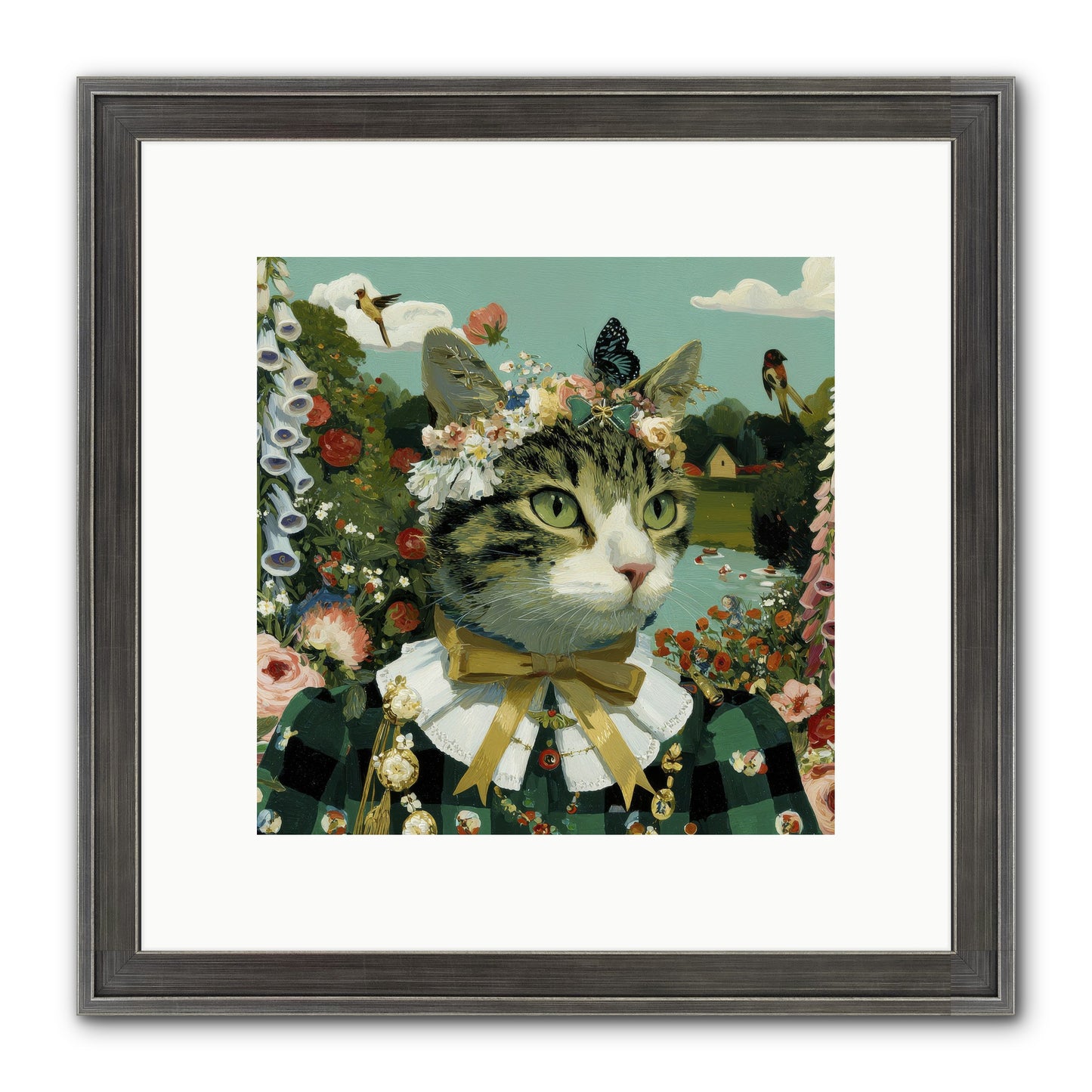 Breton Whispers Framed Print - Slimwoods Black/Silver 10x10
