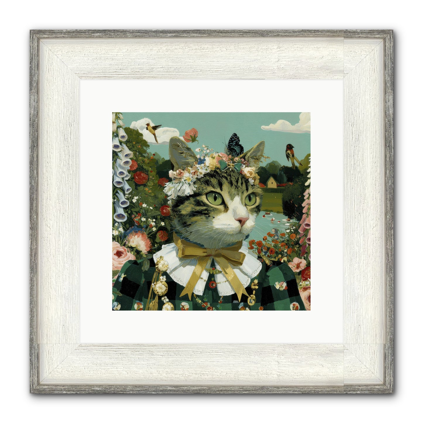 Breton Whispers Framed Print - Driftwood White 12x12