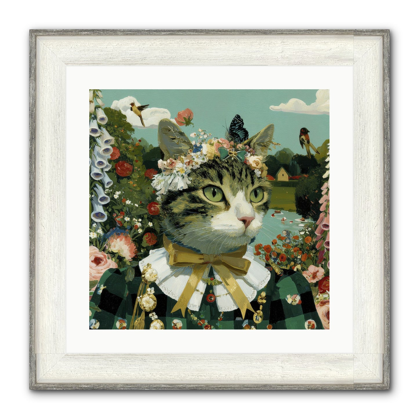 Breton Whispers Framed Print - Driftwood White 20x20