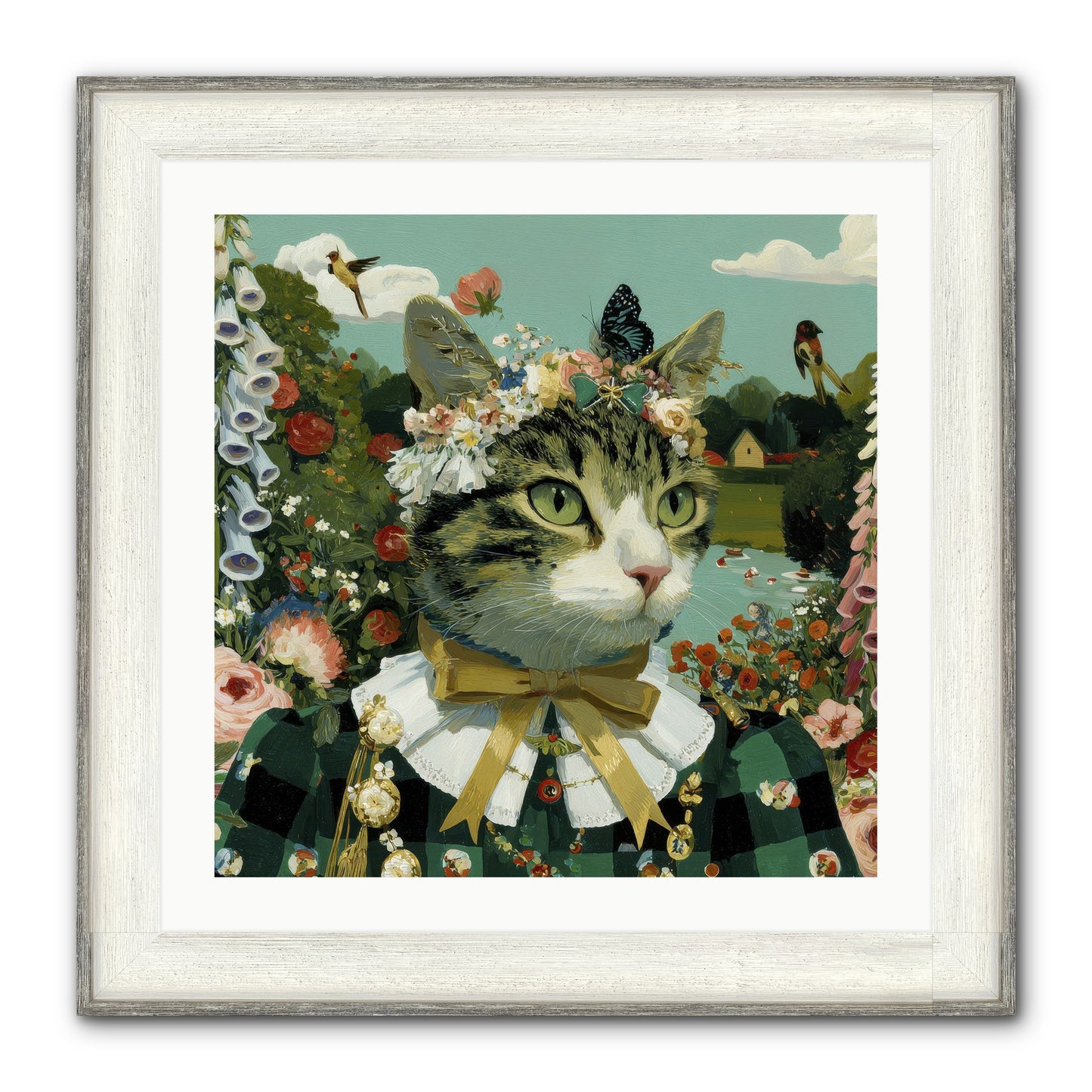 Breton Whispers Framed Print - Driftwood White 24x24