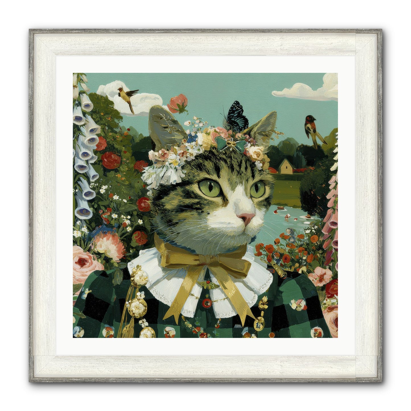 Breton Whispers Framed Print - Driftwood White 30x30
