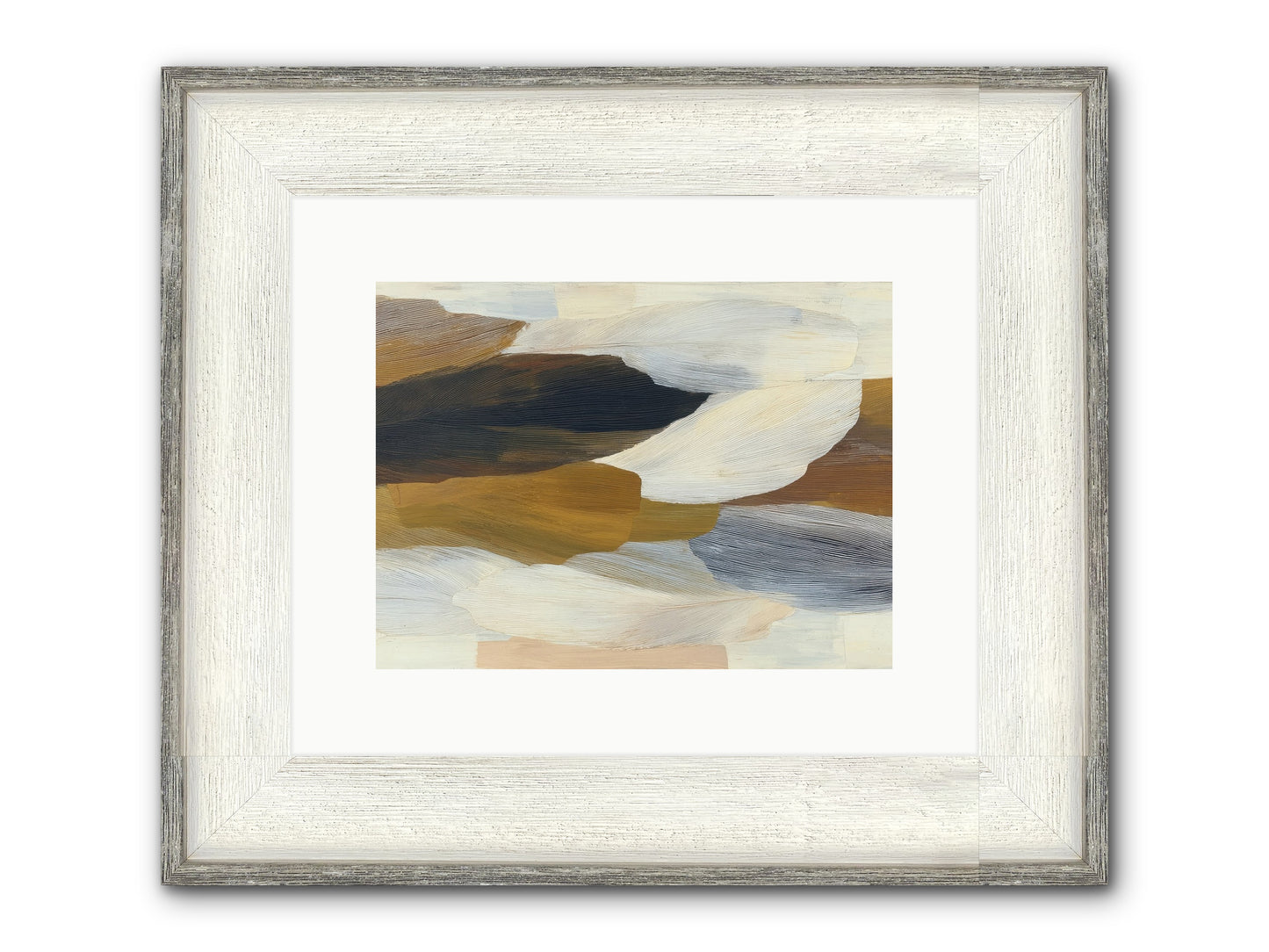 Breve Framed Print - Driftwood White 12x9
