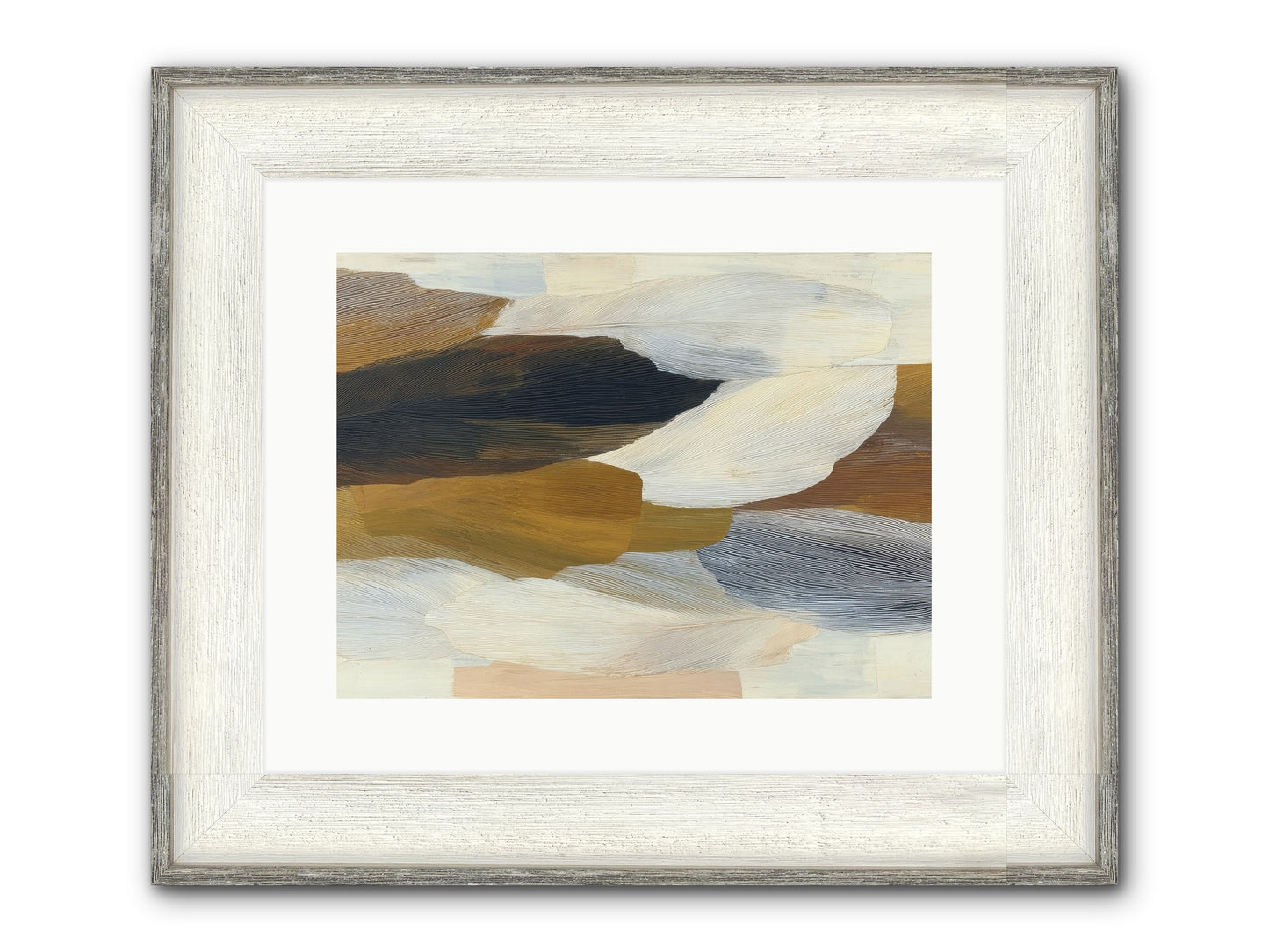 Breve Framed Print - Driftwood White 16x12