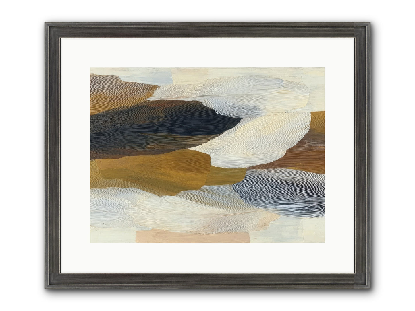 Breve Framed Print - Slimwoods Black/Silver 16x12